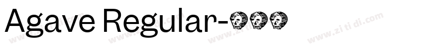 Agave Regular字体转换